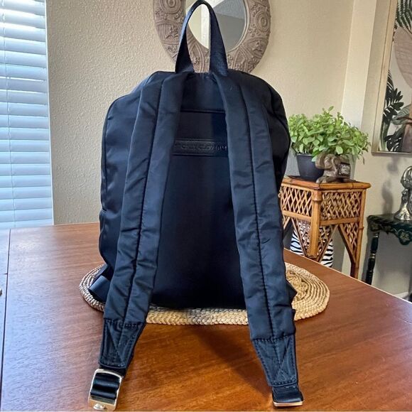 Stoney Clover Classic Backpack With Customized Fuzzy Heart Decals Gold Hardware - Picture 6 of 16